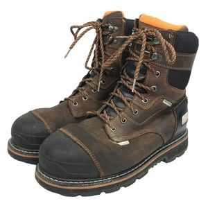 Herman Survivors Mens Work Boots Sz 10.5 Brown Leather Waterproof Professional